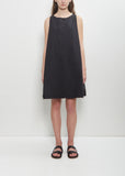 Tissue Cotton Sleeveless Tunic — Black