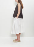 Tissue Cotton Sleeveless Top — Brown