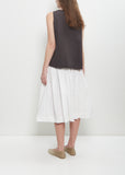 Tissue Cotton Sleeveless Top — Brown