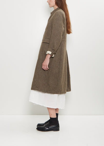 Chesterfield Wool Herringbone Coat – La Garçonne