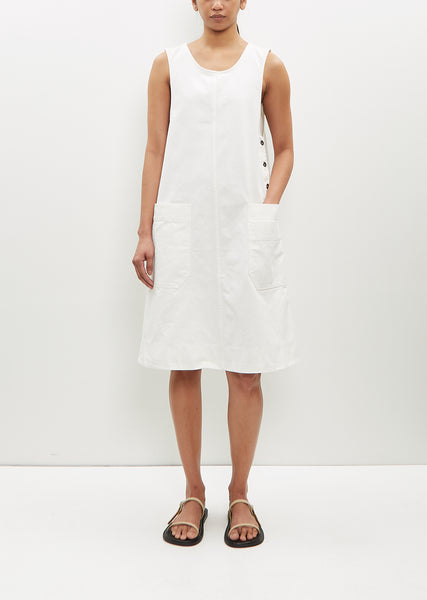 rehellinen 新品apron dressホワイトレヘリネン Feb2021Session13469_TMHILHPS20