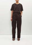 Cinch Back Trouser — Ebony