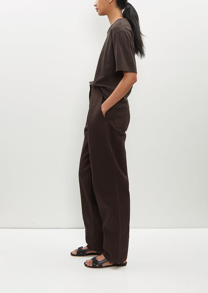Cinch Back Trouser — Ebony
