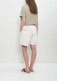 Cotton Canvas Shorts — Milk
