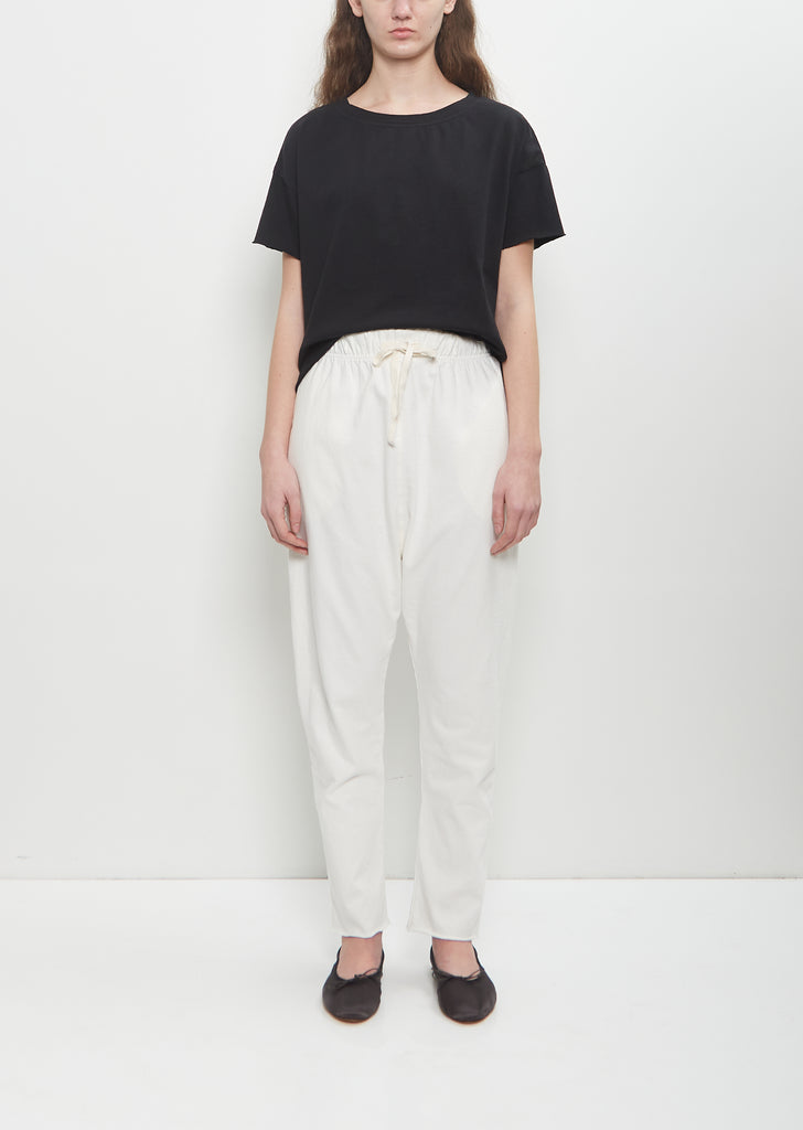 Heavy Cotton Pantalone New Basic — Milk