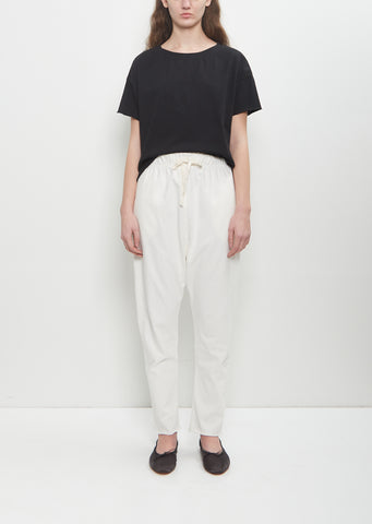 Heavy Cotton Pantalone New Basic — Milk