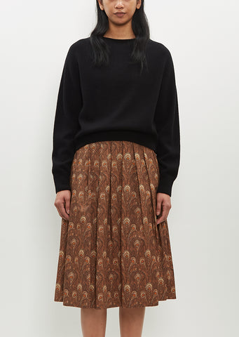 Rolled Edge Cashmere-Cotton Jumper — Black