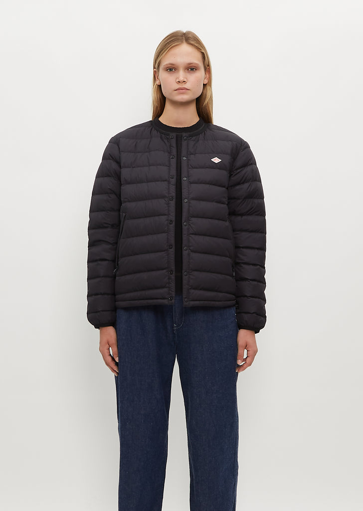 Inner Down Crewneck Jacket — Black
