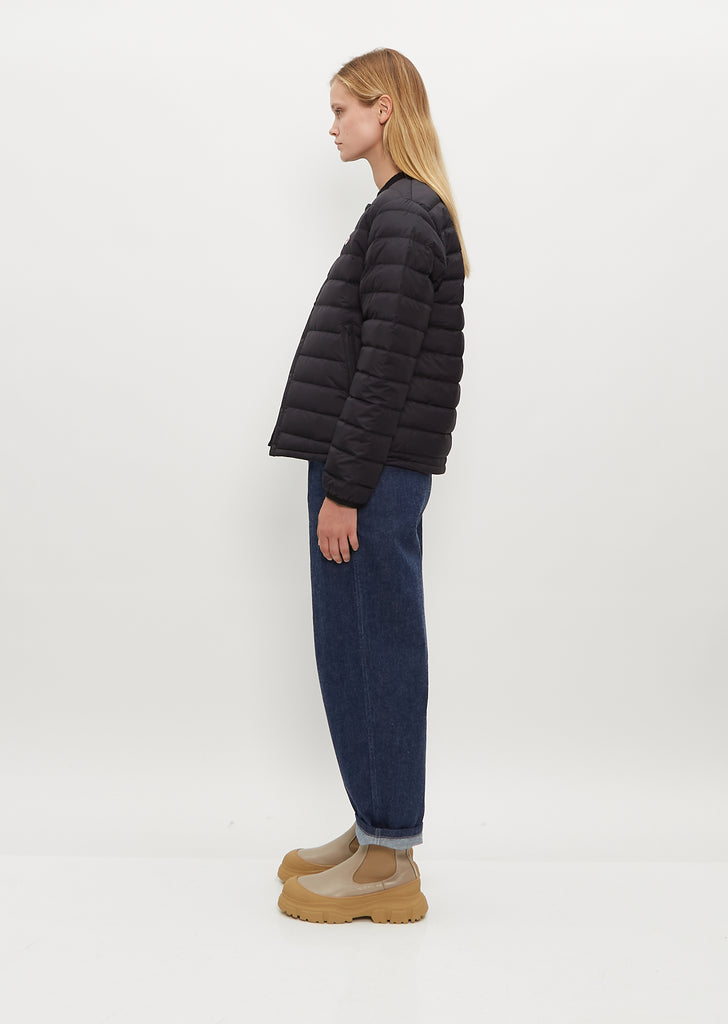 Inner Down Crewneck Jacket — Black