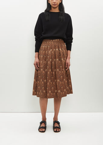 Contrast Waistband Skirt