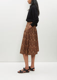 Contrast Waistband Skirt