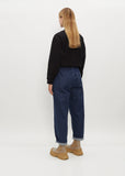 Cotton Twill Easy Pants — Indigo