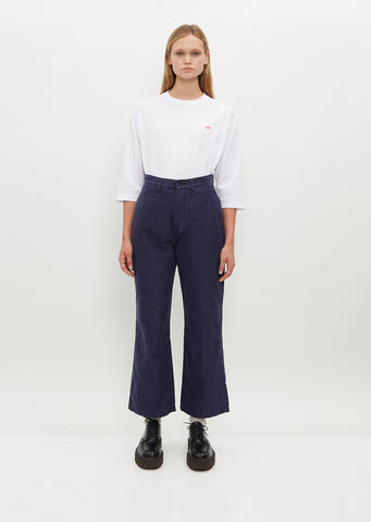 French Cotton Pants — Navy