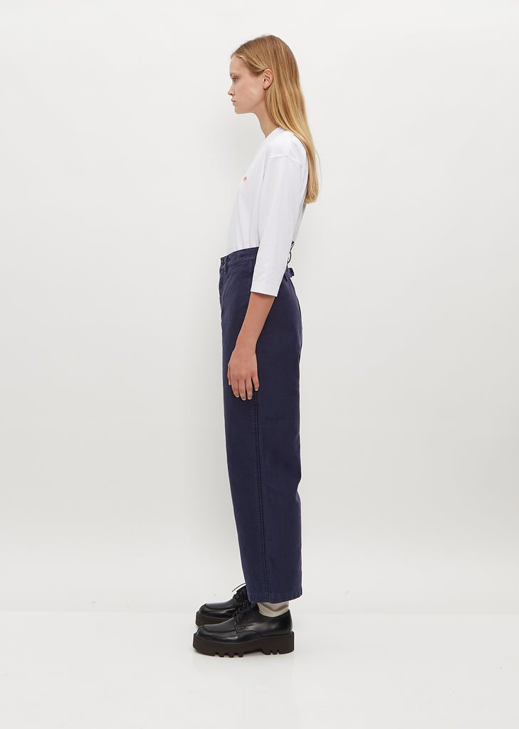 French Cotton Pants — Navy