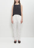 Stretch Cotton Slim Trousers — Milk