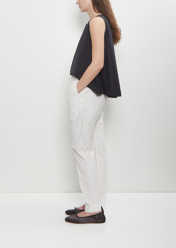 Stretch Cotton Slim Trousers — Milk