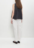 Tissue Cotton Sleeveless Top — Black