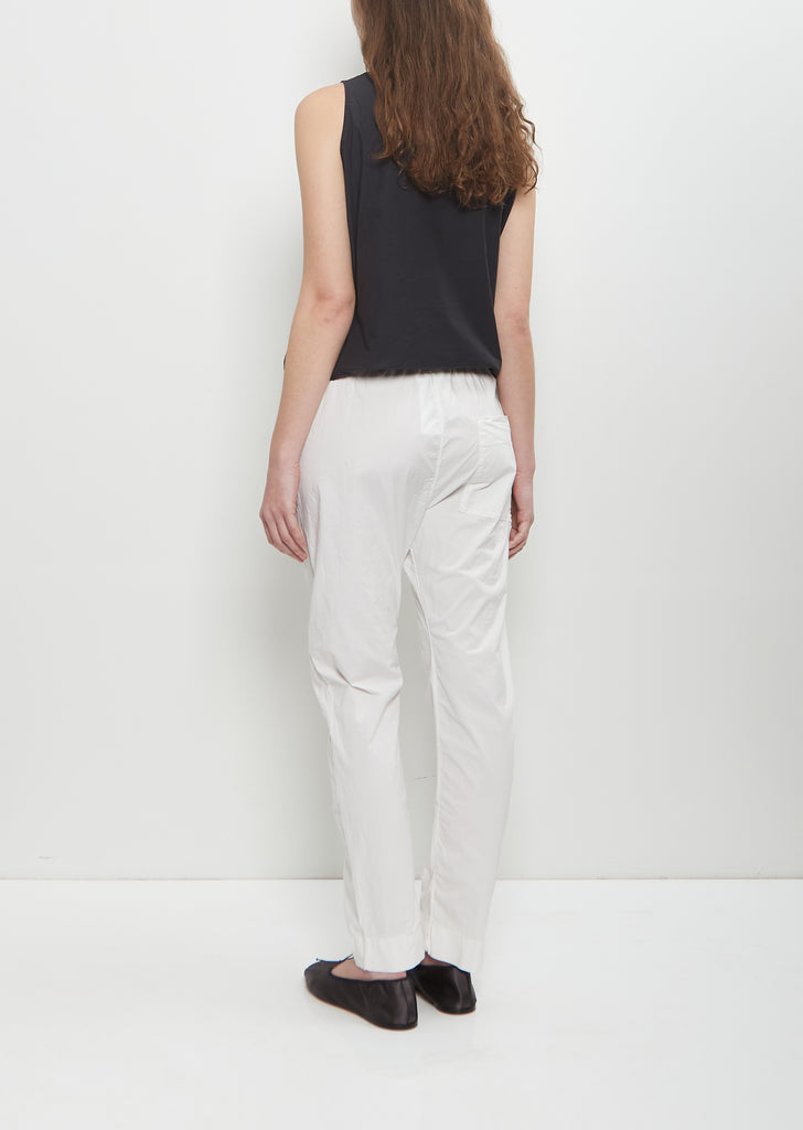 Stretch Cotton Slim Trousers — Milk