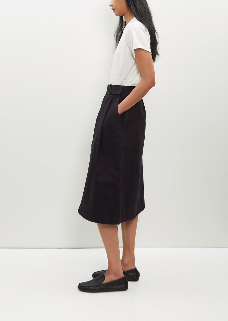 Cinch Waist Skirt — Indigo