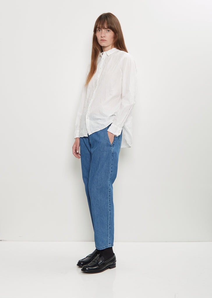 Typewriter Cotton Shirt — White