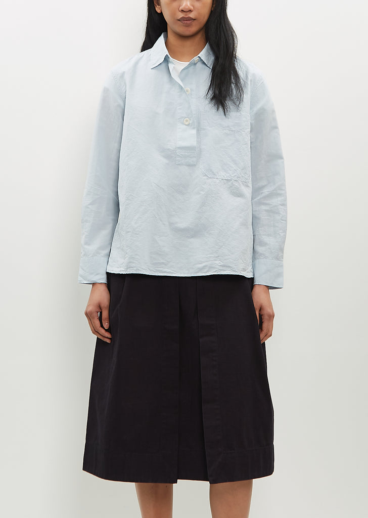 Big Pocket Cotton-Linen Swing Shirt
