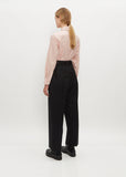 Wide Belt Loop Trouser — Black