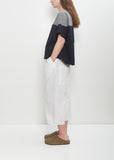Cotton Gingham Check Woven T-Shirt