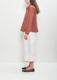 Cotton Canvas Over Shirt Jacket — Coral