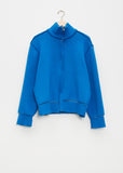 Rib Wool Blend Zip-Up Cardigan