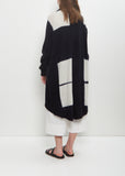 Cashmere Seamless Upside Down Cape — Black