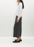 Rolled Edge Cashmere-Cotton Jumper — White