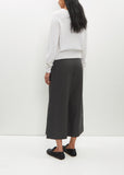 Rolled Edge Cashmere-Cotton Jumper — White