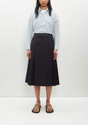 Flat Front Wool-Blend Kilt