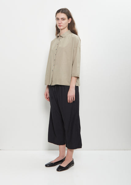 ぱ*ん様 ☆WAX☆Short soutine collar spring co Annick Cotton Shirt — Calico – La Garçonne
