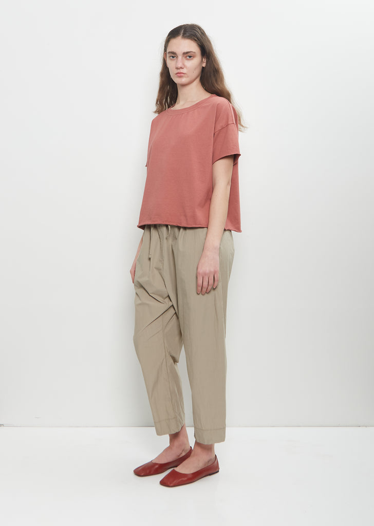 Tissue Cotton Braghe Trousers — Stone