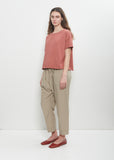 Tissue Cotton Braghe Trousers — Stone