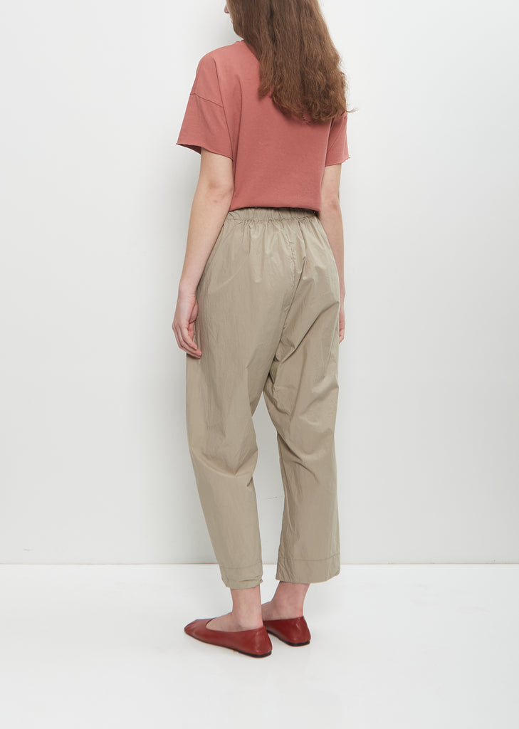 Tissue Cotton Braghe Trousers — Stone
