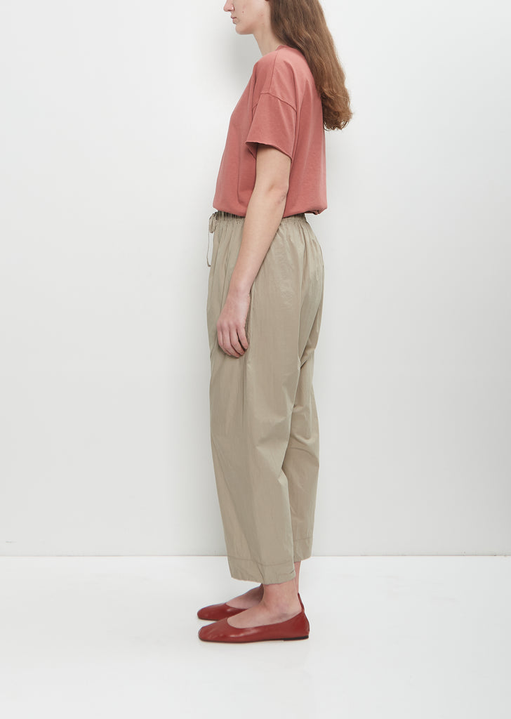 Tissue Cotton Braghe Trousers — Stone