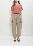 Tissue Cotton Braghe Trousers — Stone
