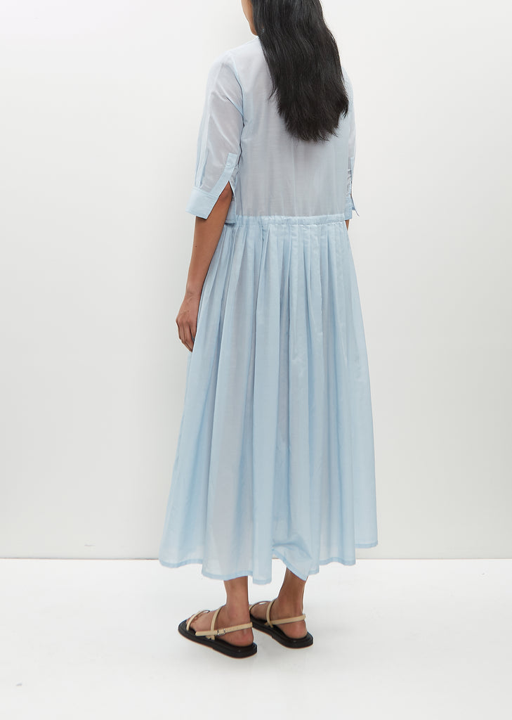 Cotton Silk Voile Chemisier Dress