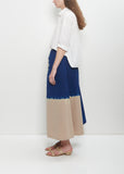 Cotton Broad Flare Skirt