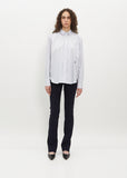 Signature Cotton Shirt — Navy Stripe