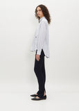 Signature Cotton Shirt — Navy Stripe