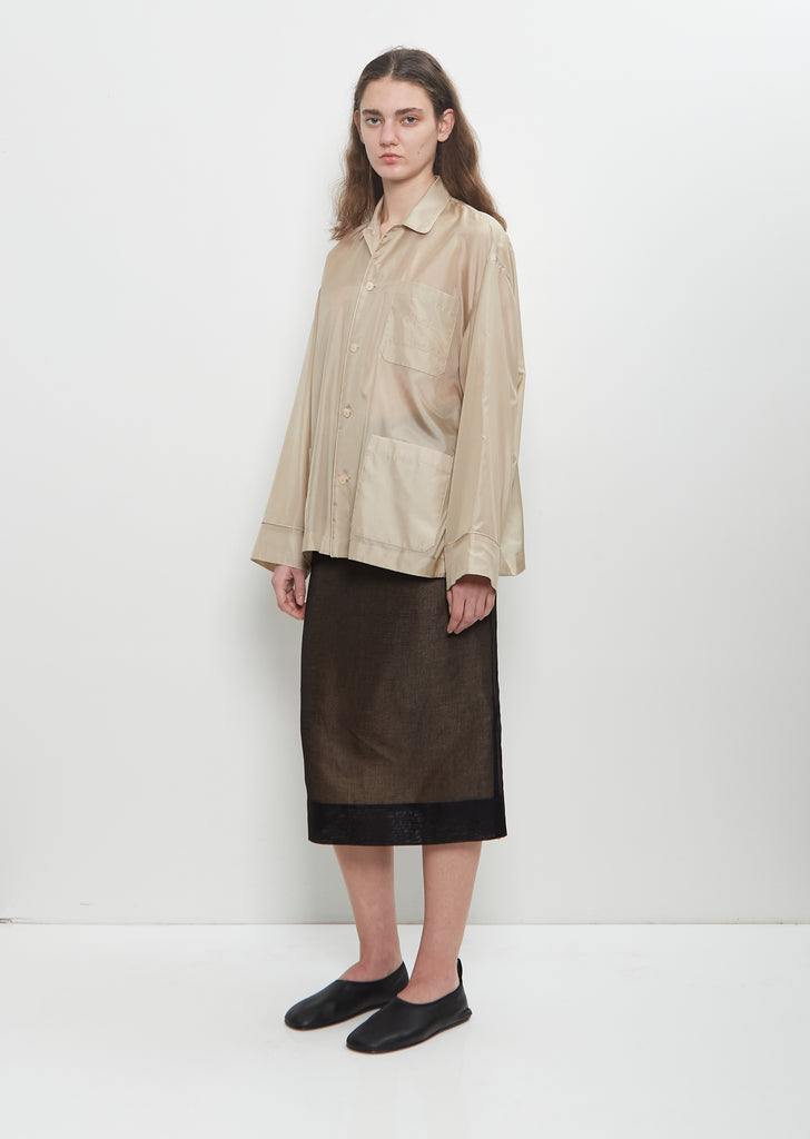 Silk Pajama Overshirt
