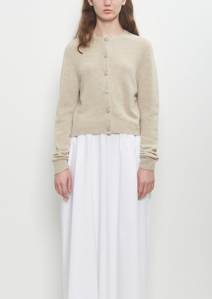 Cashmere Wool Bow Cardigan