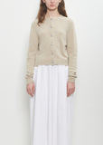 Cashmere Wool Bow Cardigan