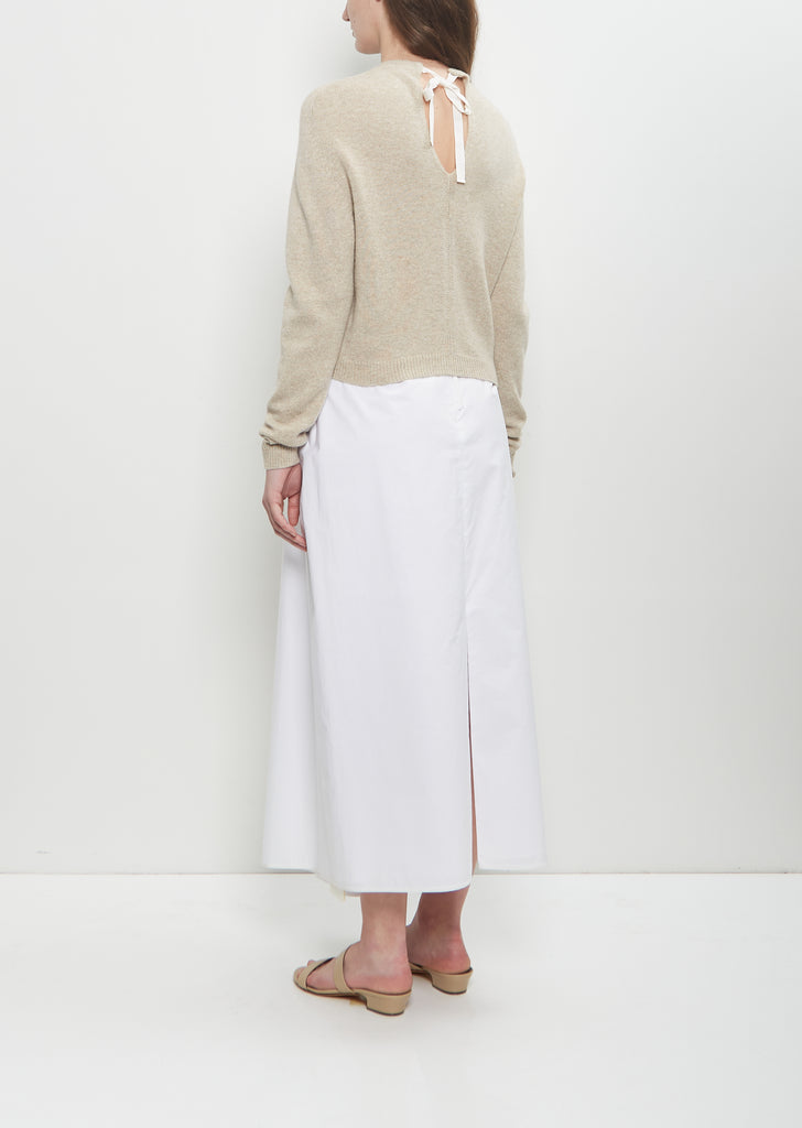 Cashmere Wool Bow Cardigan