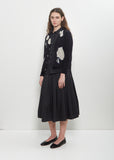 Cashmere Seamless Short Cardigan — Black