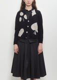 Cashmere Seamless Short Cardigan — Black