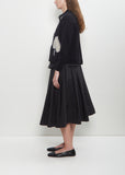 Cashmere Seamless Short Cardigan — Black